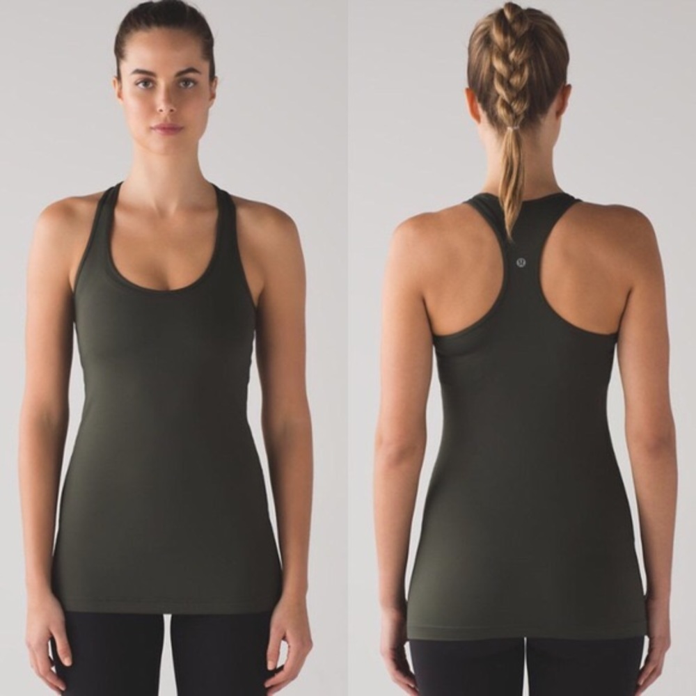 NWT Lululemon Cool Racerback Tank 8 Gator Green